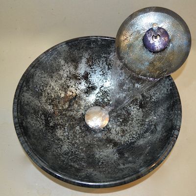 Hand MadeGlass Vessel Sink with faucet