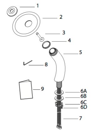 Подробная схема каскадного смесителя для раковины